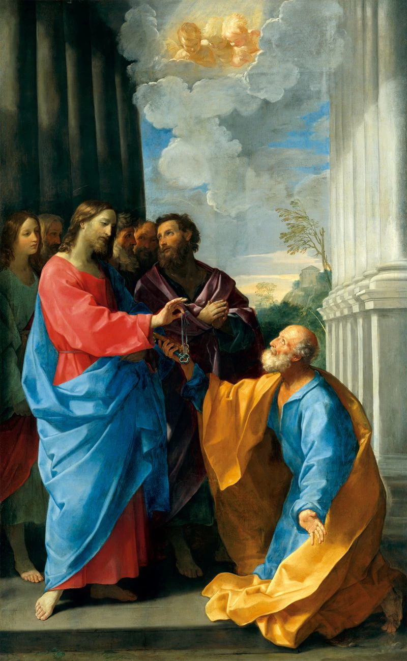 53-Cristo consegna le chiavi a Pietro - Louvre, Parigi 